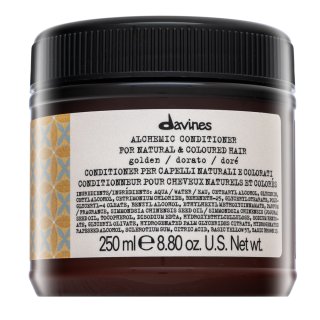 Davines Alchemic Conditioner тониращ балсам за съживяване на топлите руси нюанси Golden 250 ml