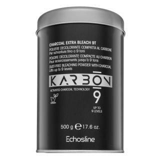 Echosline Karbon 9 Dust-Free Bleaching Powder with Charcoal пудра за изсветляване на косата 500 g