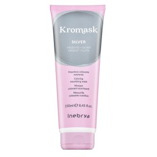 Inebrya Kromask Coloring Nourishing Mask подхранваща маска с цветни пигменти за платинено руса и сива коса Silver 250 ml