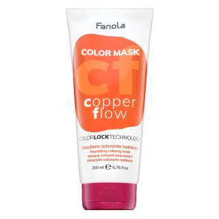 Fanola Color Mask подхранваща маска с цветни пигменти за опресняване на цвета Copper Flow 200 ml