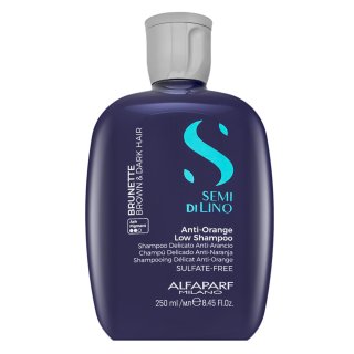 Alfaparf Milano Semi Di Lino Brunette Anti-Orange Low Shampoo Неутрализиращ шампоан за кафяви нюанси 250 ml