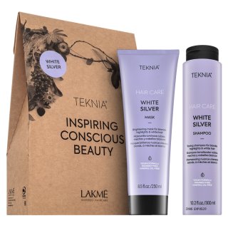 Lakmé Teknia White Silver Pack Шампоан   Маска за платинено руса и сива коса 300 ml   250 ml
