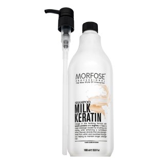 Morfose Milk Keratin Shampoo подхранващ шампоан за укрепване на косата 1000 ml