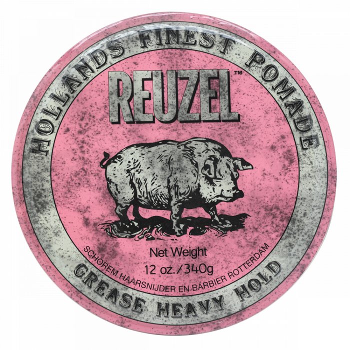 Reuzel Holland's Finest Pomade Pink Grease Heavy Hold помада за коса за силна фиксация 340 g