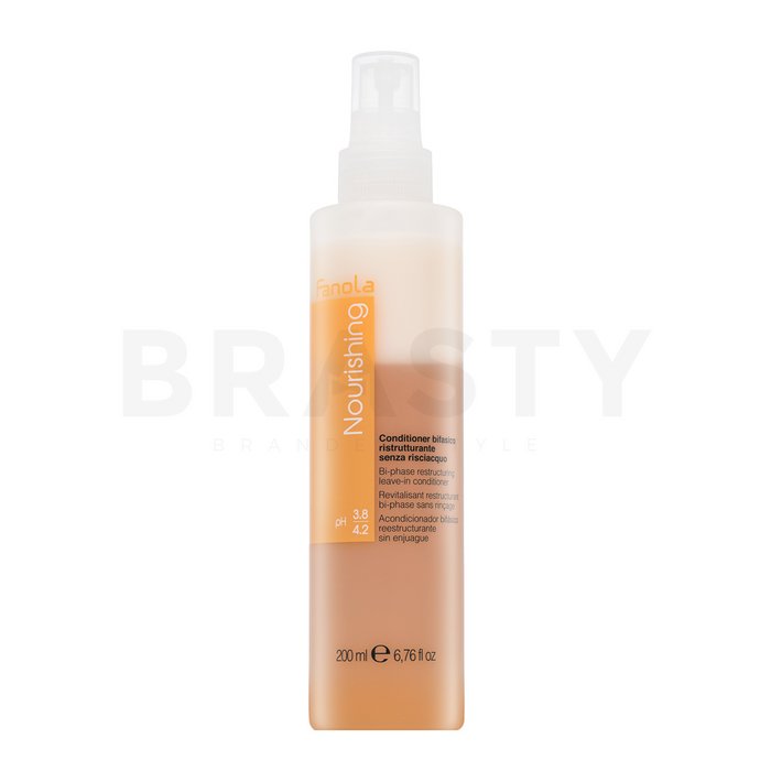 Fanola Nourishing Bi-Phase Restructuring Leave-In Conditioner Балсам без изплакване за суха и увредена коса 200 ml
