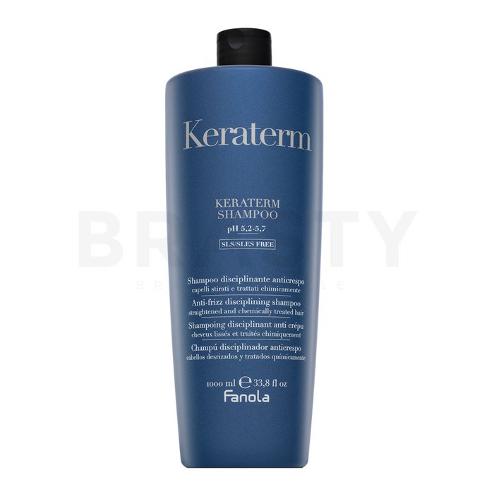 Fanola Keraterm Shampoo изглаждащ шампоан за непокорна коса 1000 ml