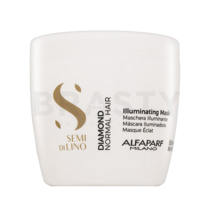 Alfaparf Milano Semi Di Lino Diamond Illuminating Mask подхранваща маска за блясък на косата 500 ml