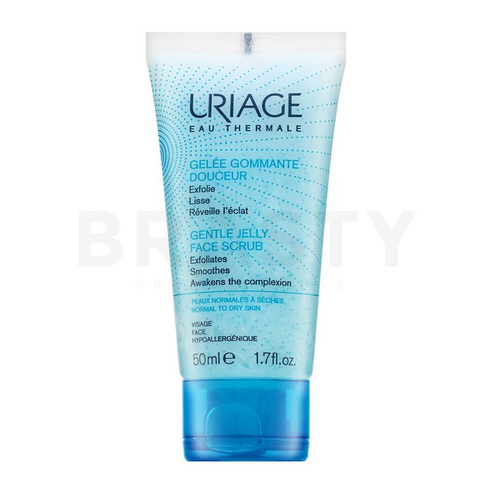 Uriage Gentle Jelly Face Scrub успокояваща емулсия за суха атопична кожа 50 ml