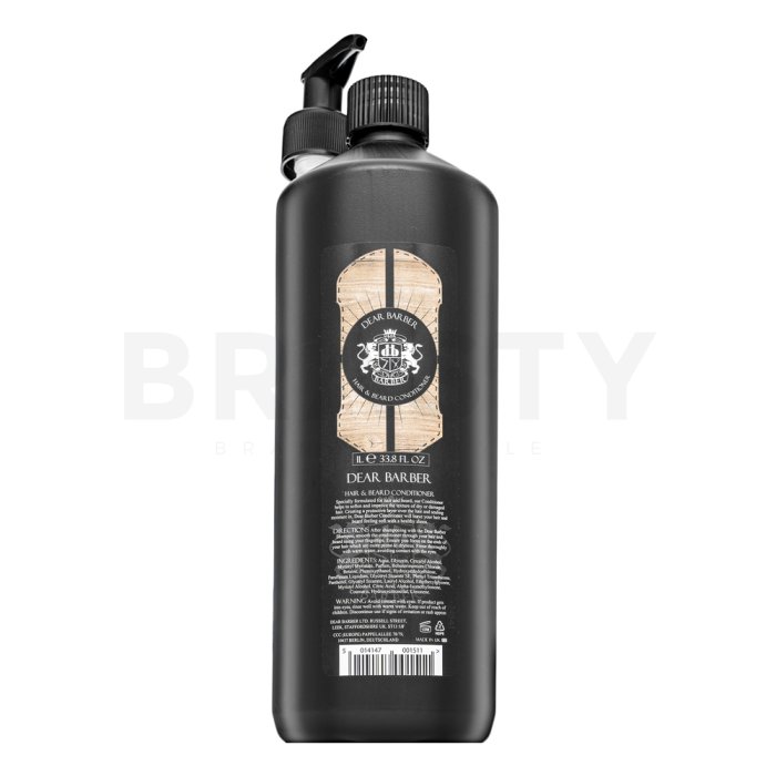 Dear Barber Conditioner подхранващ балсам За всякакъв тип коса 1000 ml