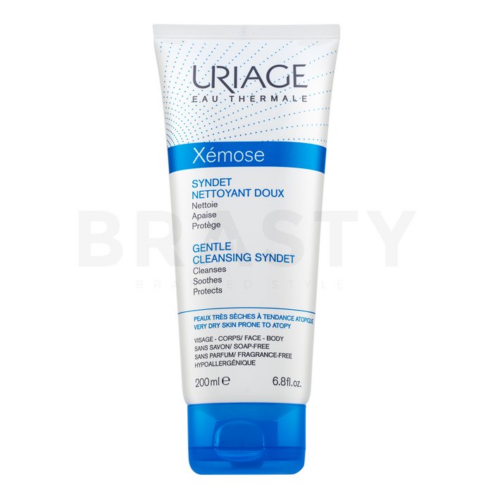 Uriage Xémose Gentle Cleansing Syndet успокояваща емулсия за суха атопична кожа 200 ml