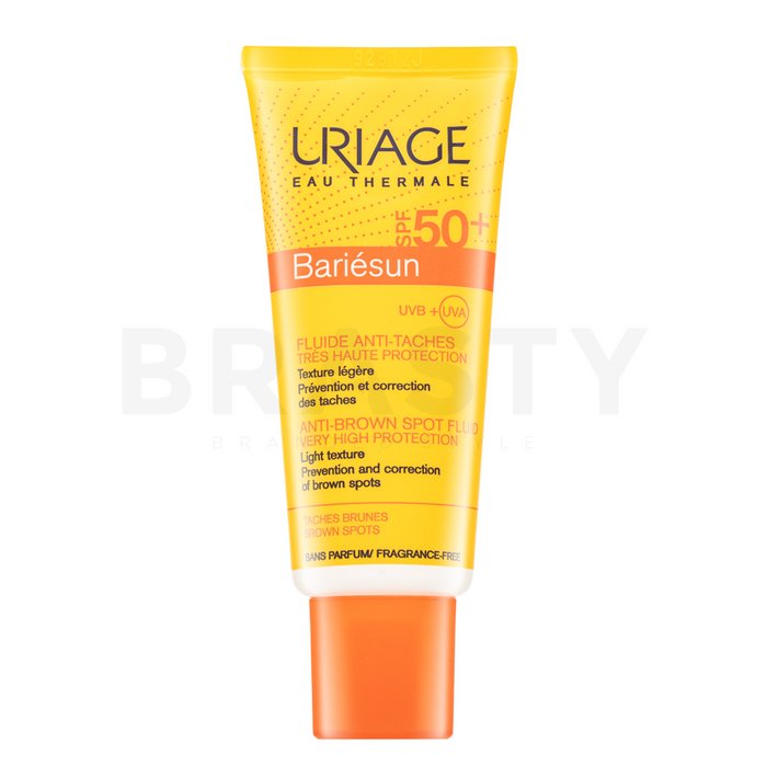 Uriage Bariésun Anti-Brown Spot Fluid SPF 50+ успокояваща емулсия за суха атопична кожа 40 ml