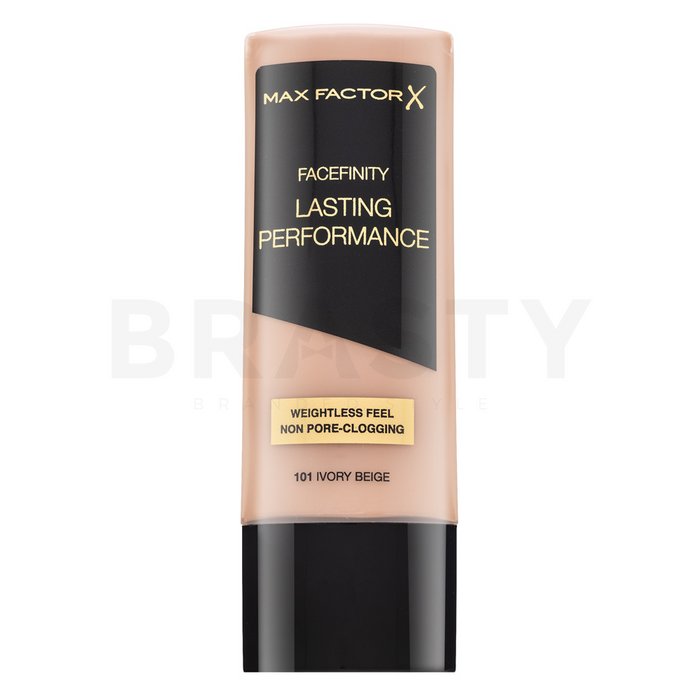 Max Factor Lasting Performance Long Lasting Make-Up дълготраен фон дьо тен за уеднаквена и изсветлена кожа 101 Ivory Beige 35 ml