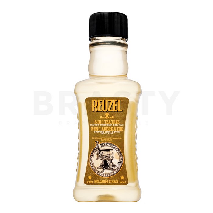 Reuzel 3-in-1 Tea Tree Shampoo шампоан, балсам и душ гел 3в1 100 ml