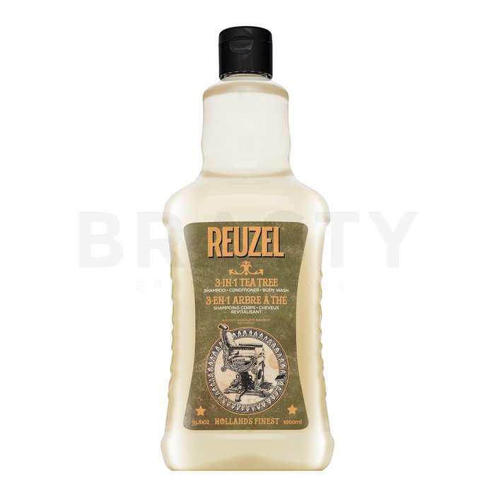 Reuzel 3-in-1 Tea Tree Shampoo шампоан, балсам и душ гел 1000 ml