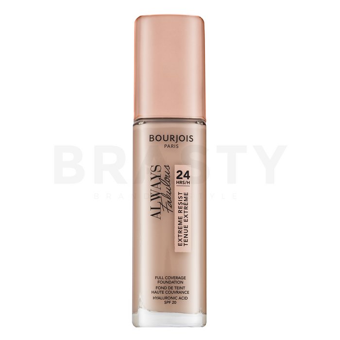 Bourjois Always Fabulous 24HRS Extreme Resist Foundation течен фон дьо тен за изравняване тена на кожата 100 Rose Ivory 30 ml