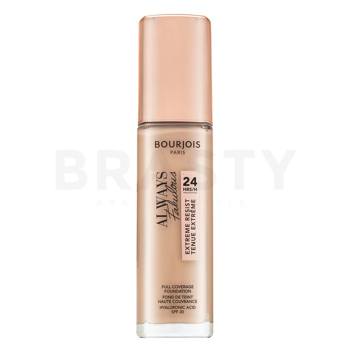 Bourjois Always Fabulous 24HRS Extreme Resist Foundation течен фон дьо тен за изравняване тена на кожата 120 Light Ivory 30 ml