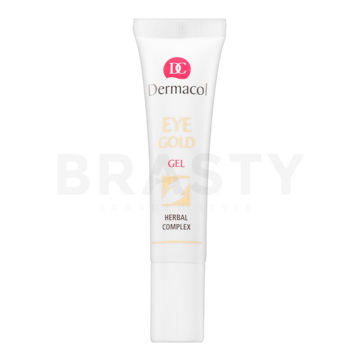 Dermacol Eye Gold Gel освежаващ очен гел срещу бръчки, отоци и тъмни кръгове 15 ml