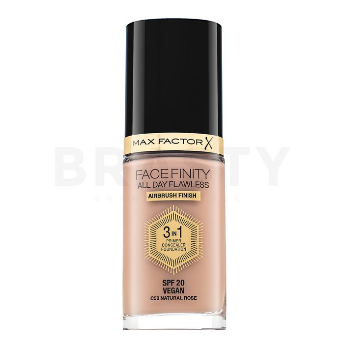 Max Factor Facefinity All Day Flawless Flexi-Hold 3in1 Primer Concealer Foundation SPF20 течен фон дьо тен 3в1 50 30 ml