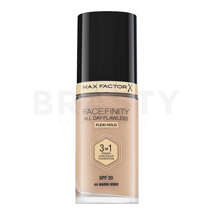 Max Factor Facefinity All Day Flawless Flexi-Hold 3in1 Primer Concealer Foundation SPF20 течен фон дьо тен 3в1 44 30 ml