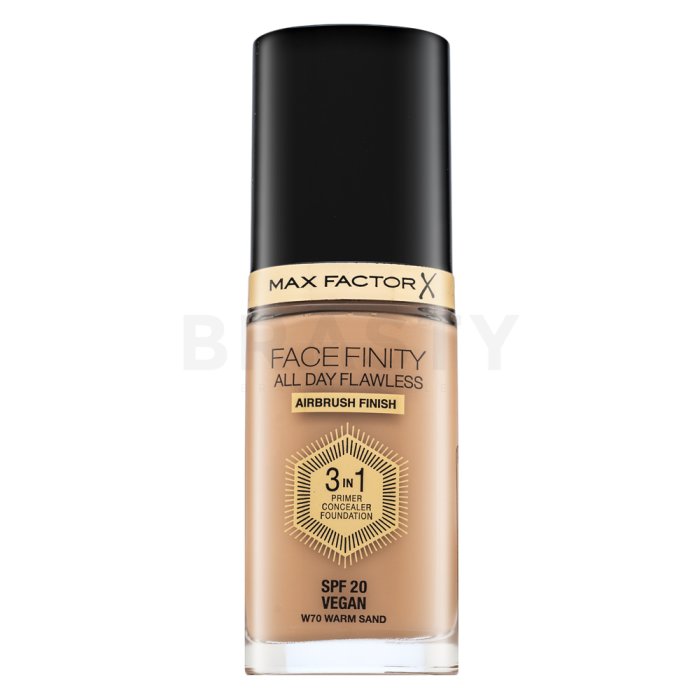 Max Factor Facefinity All Day Flawless Flexi-Hold 3in1 Primer Concealer Foundation SPF20 течен фон дьо тен 3в1 70 30 ml