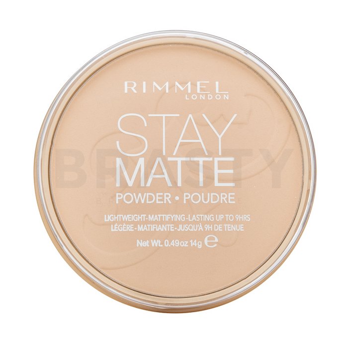 Rimmel London Stay Matte Long Lasting Pressed Powder пудра с матиращо действие 001 Transparent 14 g