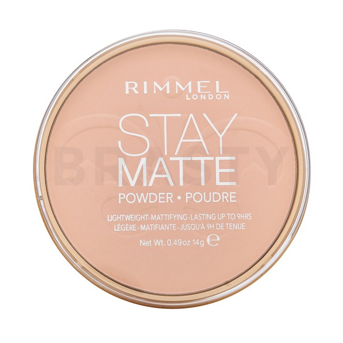 Rimmel London Stay Matte Long Lasting Pressed Powder пудра с матиращо действие 002 Pink Blossom 14 g