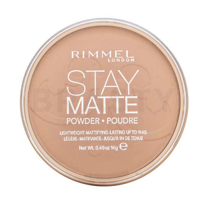 Rimmel London Stay Matte Long Lasting Pressed Powder пудра с матиращо действие 005 Silky Beige 14 g