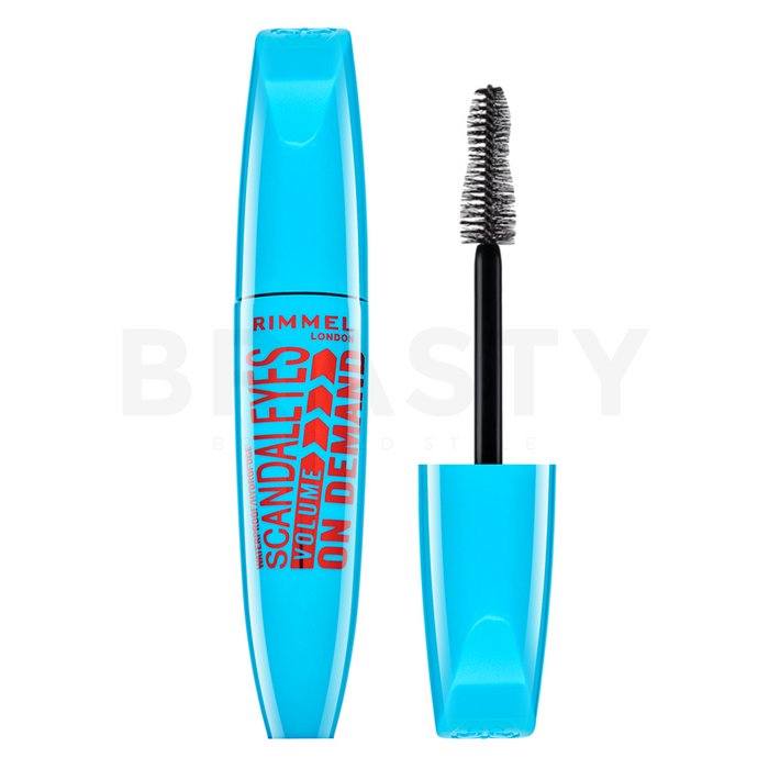 Rimmel London Scandal Eyes Volume On Demand Waterproof Mascara водоустойчива спирала за обем Black 12 ml