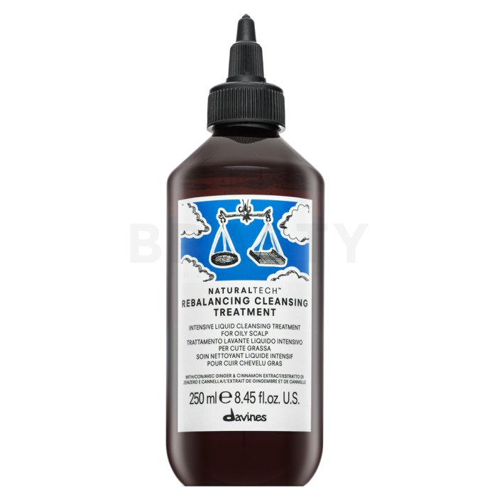 Davines Natural Tech Rebalancing Cleansing Treatment Грижа за косата за бързо омазняваща се коса 250 ml