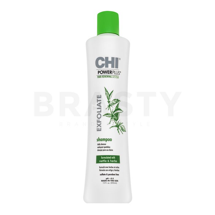 CHI Power Plus Exfoliate Shampoo дълбоко почистващ шампоан За всякакъв тип коса 355 ml