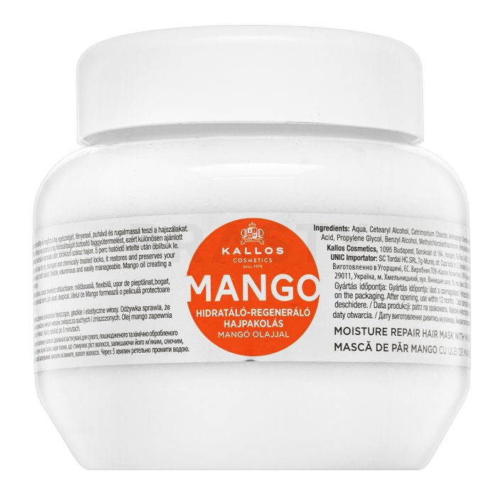 Kallos Mango Moisture Repair Hair Mask подхранваща маска За увредена коса 275 ml