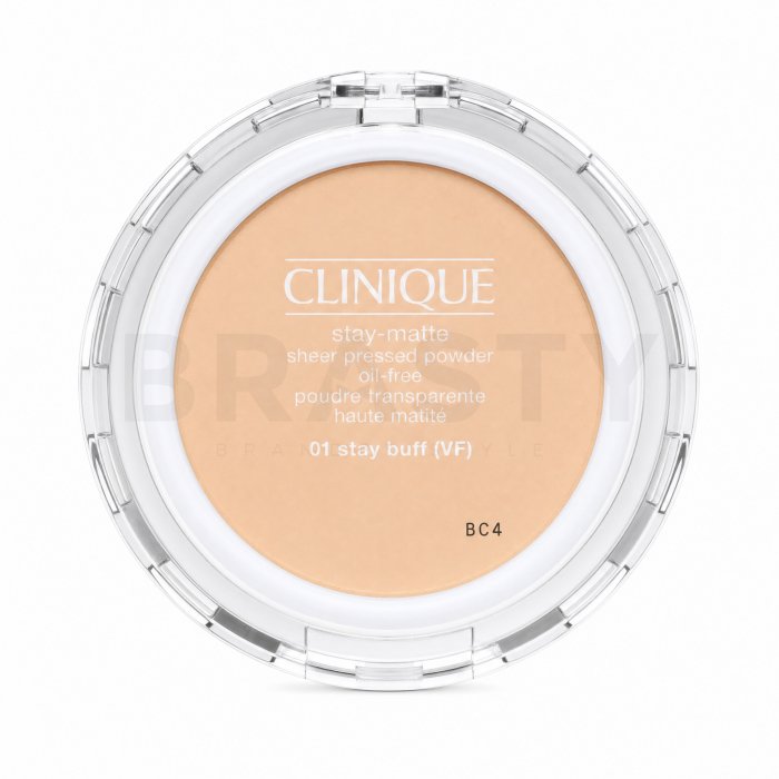 Clinique Stay Matte Sheer Pressed Powder пудра с матиращо действие 01 Stay Buff 7,6 g