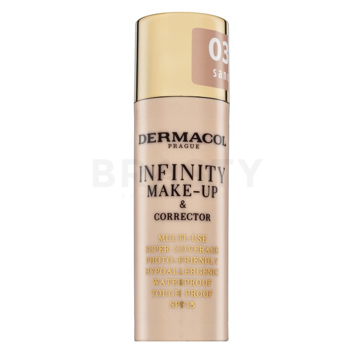 Dermacol Infinity Make-Up & Corrector грим и коректор 03 Sand 20 g