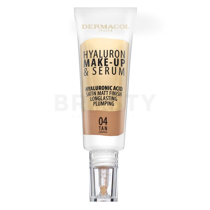 Dermacol Hyaluron Make-up & Serum фон дьо тен с хиалуронова киселина 04 Tan 25 g