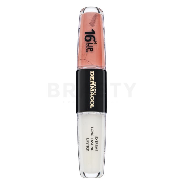 Dermacol 16H Lip Colour Extreme Long-Lasting Lipstick дълготране двуфазен цвят и гланц за устни No. 14 8 ml