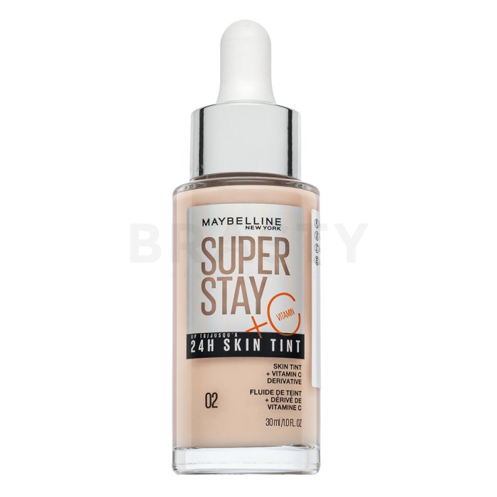 Maybelline Super Stay 24H Skin Tint + Vitamin C серум за изравняване тена на кожата 02 30 ml