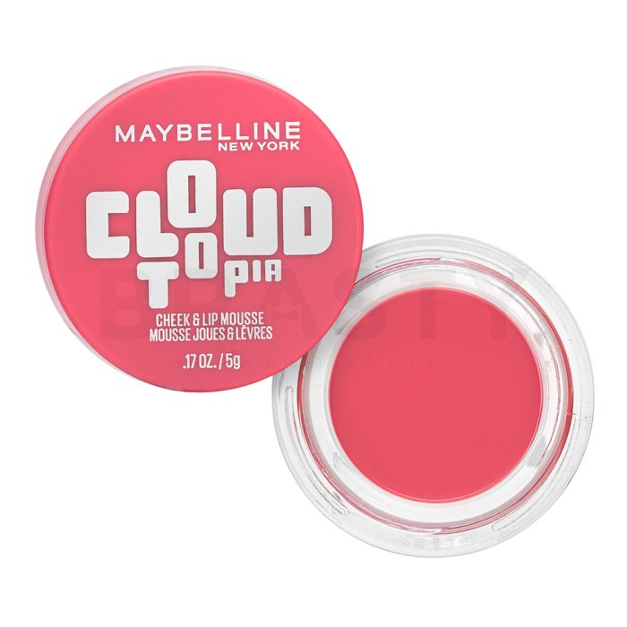 Maybelline Cloudtopia Cheek & Lip Mousse мултифункционална пяна за устни и лице 07 Moonlit Rose 5 g