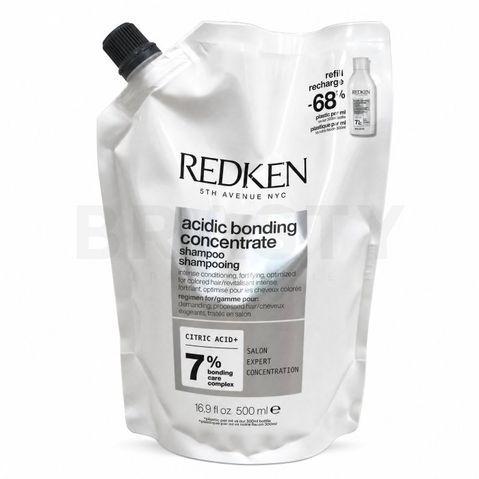 Redken Acidic Bonding Concentrate Shampoo укрепващ шампоан за боядисана, химически третирана и изрусявана коса Refill 500 ml