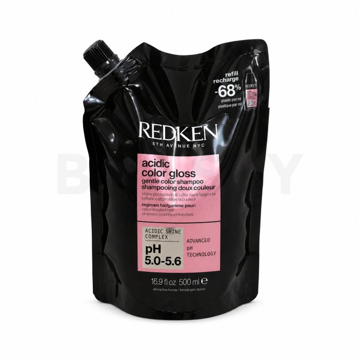 Redken Acidic Color Gloss Gentle Color Shampoo изсветляващ шампоан За блясък и защита на боядисаната коса Refill 500 ml