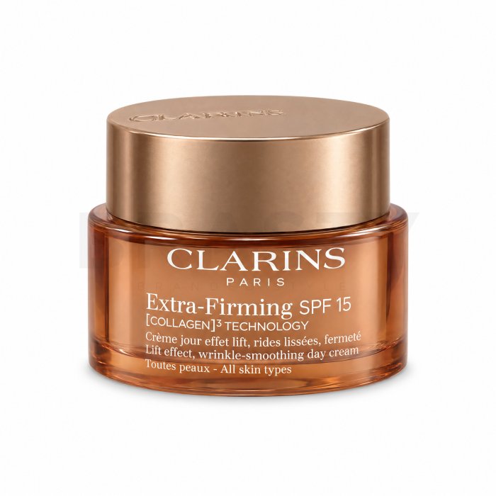Clarins Extra-Firming SPF 15 [COLLAGEN]³ TECHNOLOGY стягащ дневен крем Cream - All Skin Types 50 ml
