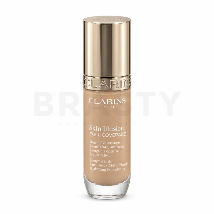 Clarins Skin Illusion Full Coverage Foundation дълготраен фон дьо тен 107C 30 ml