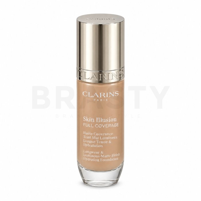 Clarins Skin Illusion Full Coverage Foundation дълготраен фон дьо тен 108.5W 30 ml