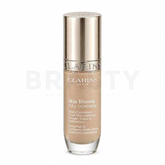 Clarins Skin Illusion Full Coverage Foundation дълготраен фон дьо тен 110N 30 ml