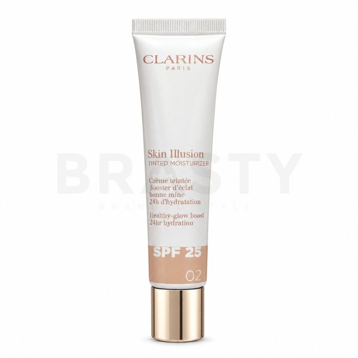 Clarins Skin Illusion тониращ защитен крем Tinted Moisturizer SPF 25 02 40 ml
