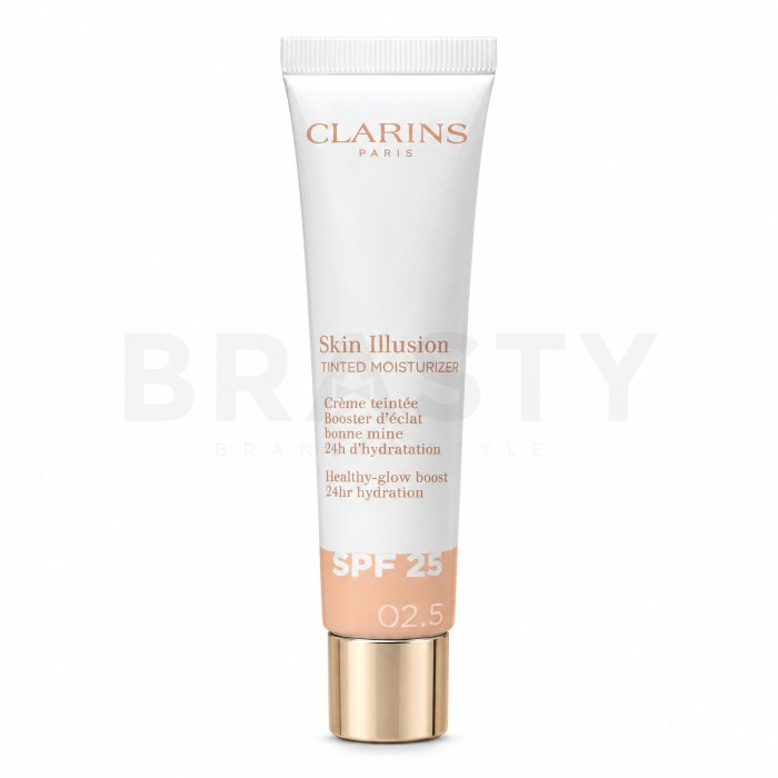 Clarins Skin Illusion тониращ защитен крем Tinted Moisturizer SPF 25 02.5 40 ml