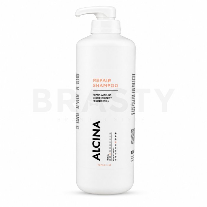 Alcina Repair Line Repair Shampoo укрепващ шампоан за увредена и химически третирана коса 1250 ml