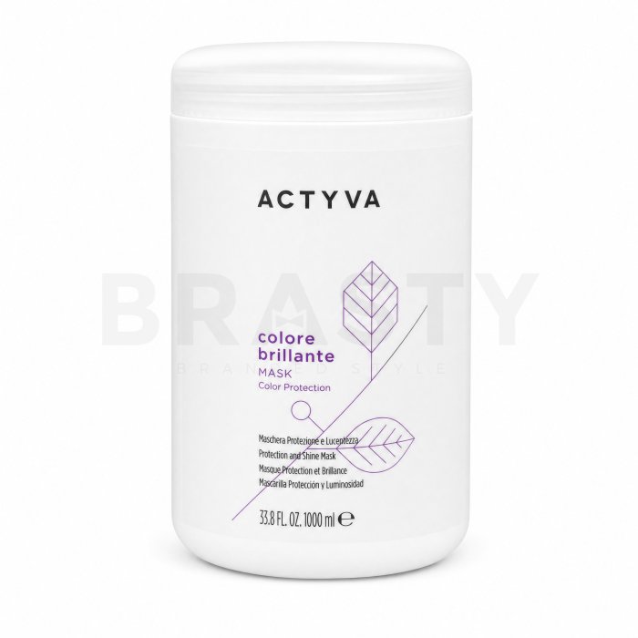 Kemon Actyva Colore Brillante Protection and Shine Mask Укрепваща маска За блясък и защита на боядисаната коса 1000 ml