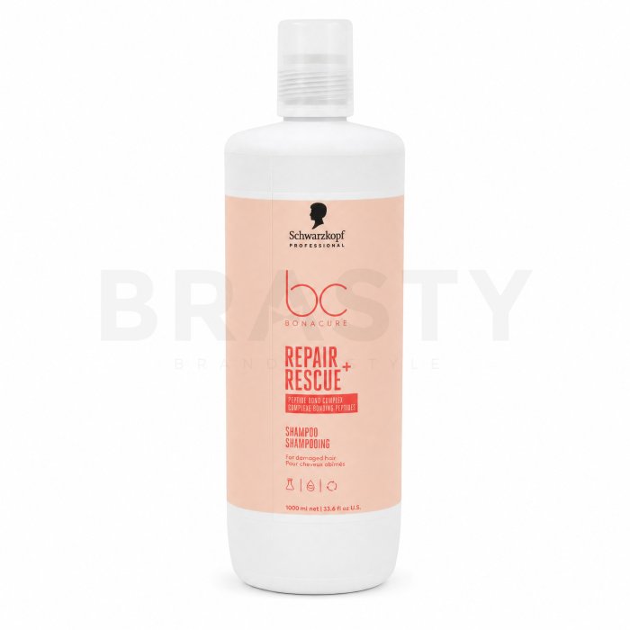 Schwarzkopf Professional BC Bonacure Repair Rescue + Shampoo подхранващ шампоан за много суха и увредена коса 1000 ml