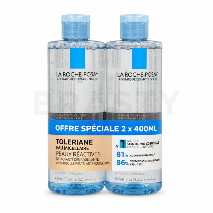 La Roche-Posay Toleriane почистваща мицеларна вода Eau Micellaire 2 x 400 ml
