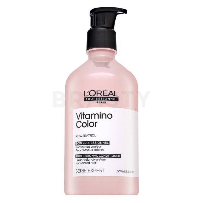 L´Oréal Professionnel Série Expert Vitamino Color Resveratrol Conditioner Балсам За блясък и защита на боядисаната коса 500 ml
